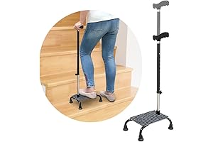 Half Step Stair Lift with Adjustable Seat, Stair Climbing Cane for Seniors
