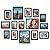 Vittanly 15 Pack Picture Frames Collage Wall Decor for Mounting or Tabletop Display, Gallery Frame Set for Family, Multi Sizes Including 3pcs 8x10, 6pcs 5x7, 6pcs 4x6, Black
