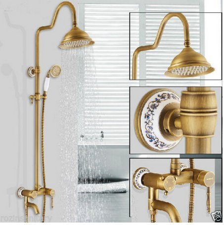 Robinet de baignoire douche mural mitigeur monocommande et douchette