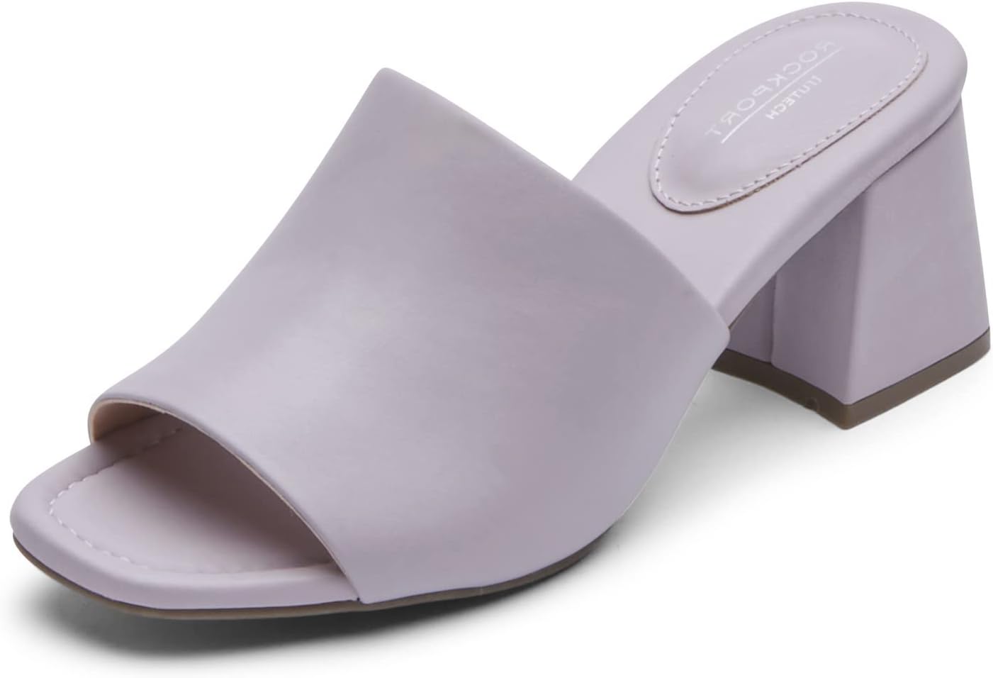 Rockport Women's Farrah Slide Pump, Lavender Leather, 6 Wide