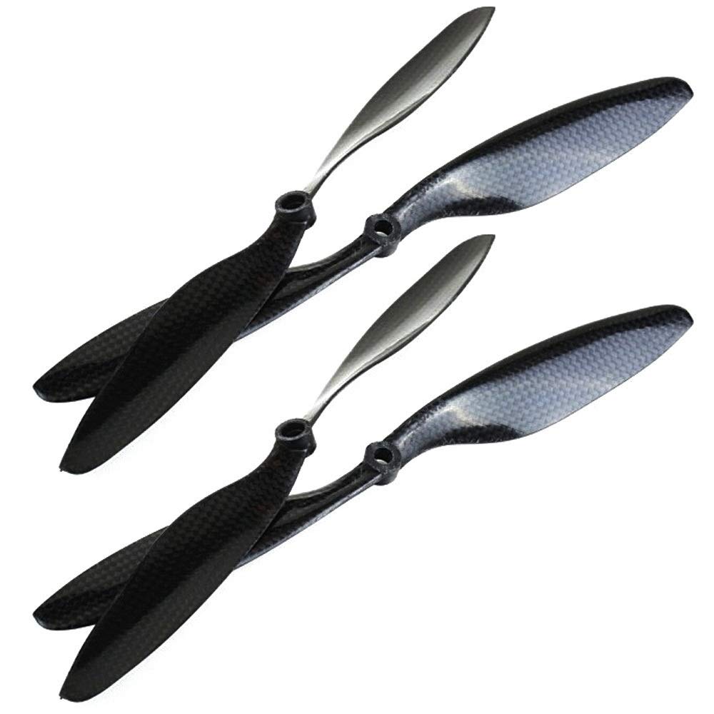 2 paia compatibili con pale CF for in fibra di carbonio 8045/1045/1047/1147/1238/1260/1245 compatibili con RC Quadcopter Hexacopter Multi Rotor UFO Sostituire la parte(1260 propellers)