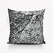 Dekoracyjna poszewka na poduszkę z motywem marmurowym, czarno-białym, z nadrukiem, dekoracja na sofę, wytrzymała, do salonu 4