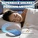 Under-Pillow Sleep Speaker, Ultra Thin Wireless Bluetooth Under Pillow Speaker for Sleeping, Under Pillow Bone Sound Speaker with Bluetooth Alarm White Noise Night Light (Blue)