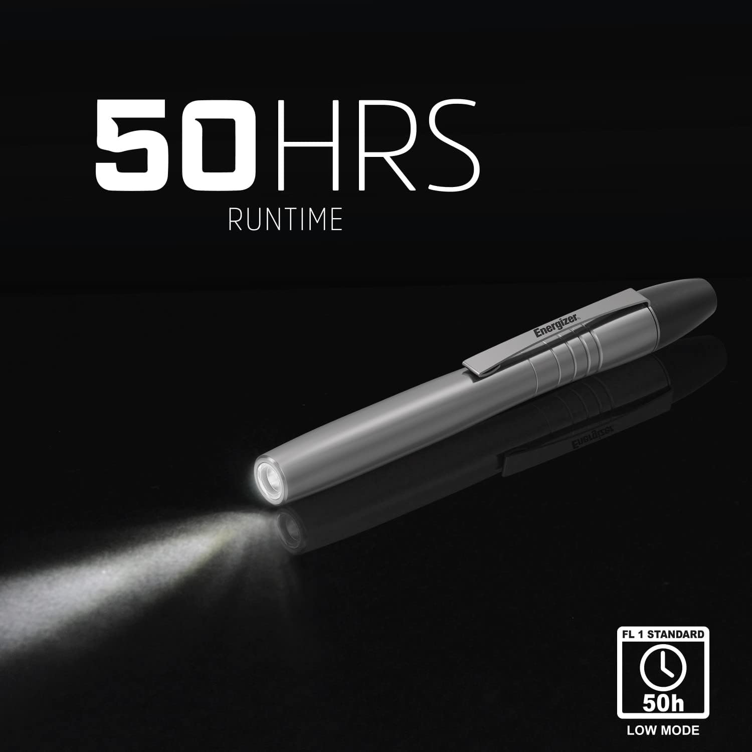 Energizer LED Pen Light Flashlight with Clip, Pocket Flashlight for Inspection, Work and Repairs, Flash Light with AAA Batteries Included, Pack of 1 : Tools & Home Improvement