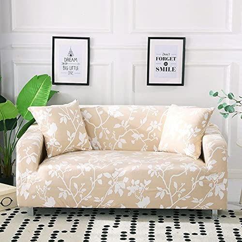 Sofa Cover Stretch 1 2 3 4 Seater Couch Covers Elastic Fabric Printed Pattern Armchair Sofa Covers Universal Fitted Sofa Slipcover Furniture Cover Protector ( Color : E , Size : 3 seats (190-230cm) )