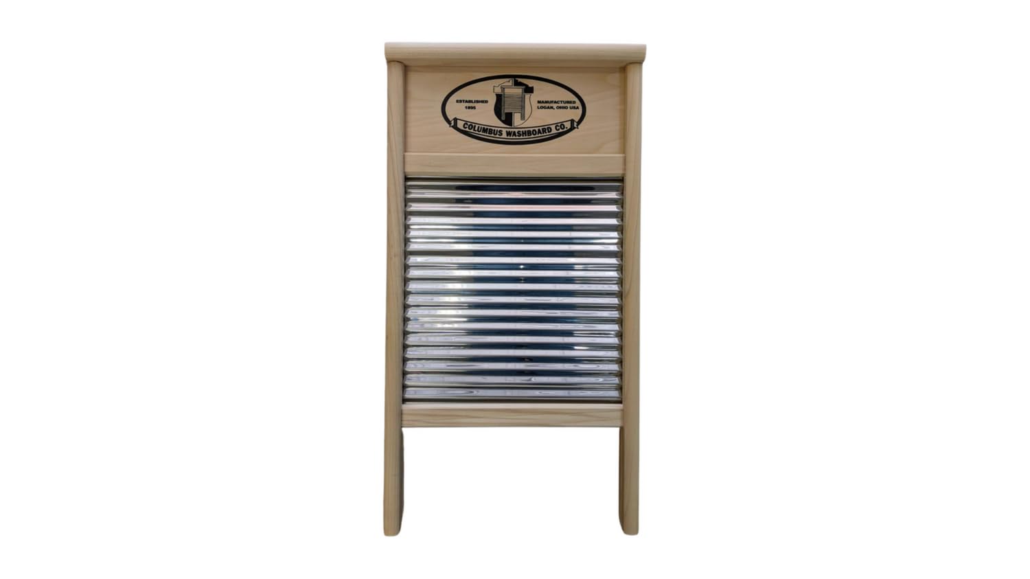 Official Columbus Washboard Co. Stainless Steel Washboard (Family Size 12 1/2" x 23 3/4")