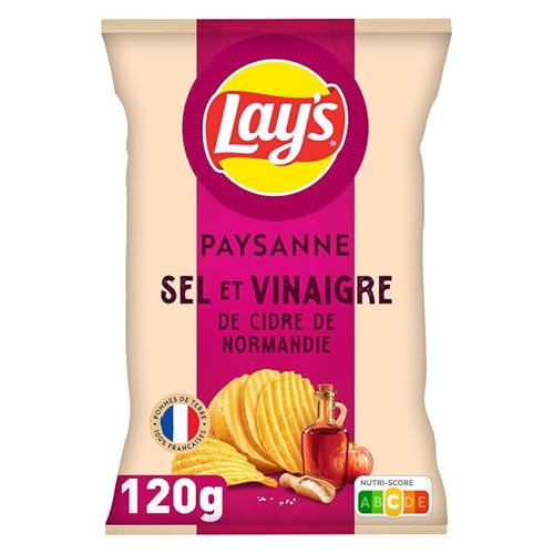 Chips Recette Paysanne Saveur Sel Et Vinaigre De Cidre De Normandie Lay' Le Sachet De - vue 2