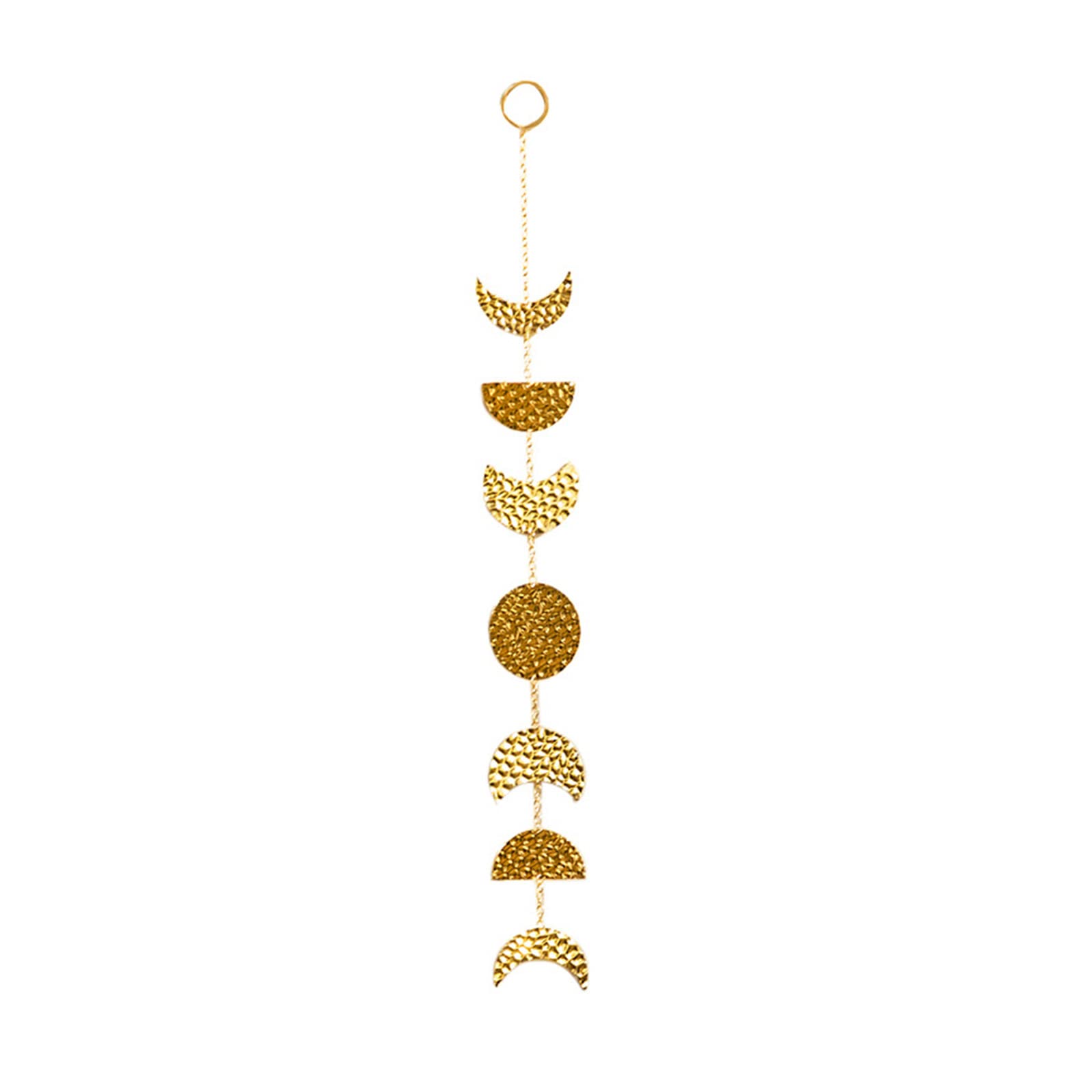 hogtnd Moon Phase Pendant Wall Hanging Decorations with Metal Chain for Office Nursery Bedroom Window Ornaments Hanging Pendant