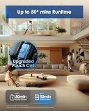 Tineco Floor One S9 Artist Odkurzacze na sucho i mokro, 22 kPa, SmartDrive 360°, zapobiegająca splątaniu, samooczyszczanie, czas pracy 50 min, czyszczenie dwóch krawędzi, 180°-Lay-Flat, 85℃ Flashdry