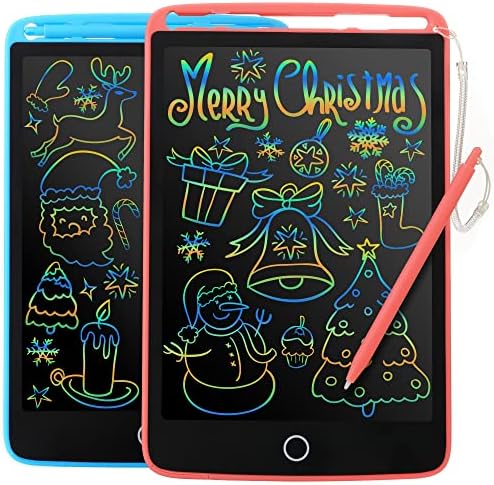2 Pack Writing Tablet LCD for Kids 8.5 inch Colorful Doodle Board Scribbler Drawing Pad Reusable Erasable EWriter with Lock Screen Function, Learning Educational Toy Gift for 3+ Girls Boys Toddlers