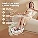 MSFOOT Upgraded Ionic Foot Bath Detox Machine – No Salt Limit, No Alarm Shutoffs | One-Touch 30-Min Auto Spa | 2 Arrays, 15 Liners & Detox Sea Salt | Home Foot Spa for Circulation & Relaxation