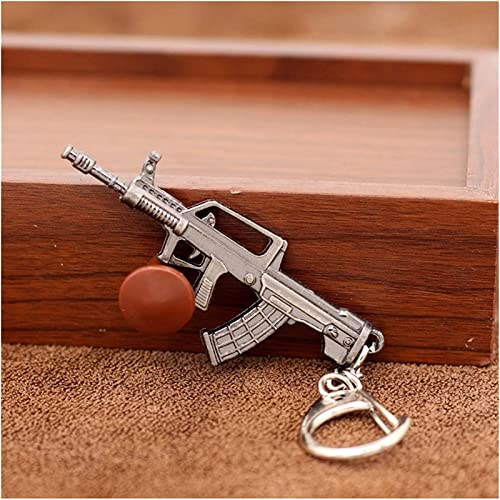 GIBOLEA Chaveiros Chaveiro Pingente Jogo Quente Pingente Arma Chaveiro Hit Ak47 Masculino Metal Chav