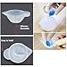 Jatidne Silicone Measuring Cups for Resin Art Resin Mixing Cups 100ml with Wooden Sticks Silicone Mat Finger Cots