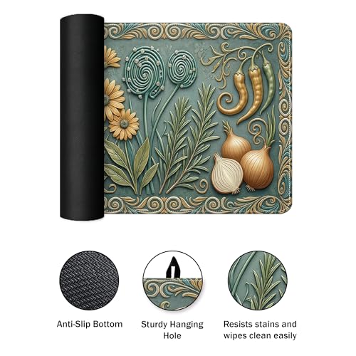 Housse de protection rustique en polyuréthane turquoise 71x50 - 8
