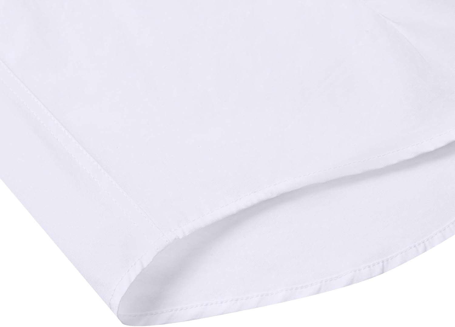 siliteelon Dress Shirts for Women Short Sleeve Cotton Button Down Shirt Basic Button Up Shirt Collared Shirts Work Shirt - Image 7