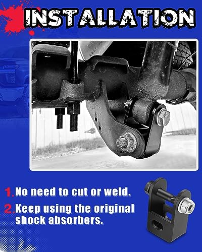 Image of KSP 1 inch-3 inch Front Shock Extenders for 8 Lug Heavy Duty Trucks