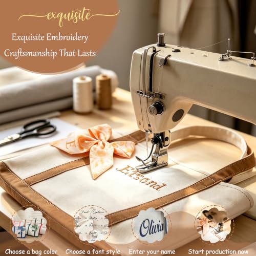 Bolso Tote de Lona Personalizado con Cinta y Bordado miniatura 4