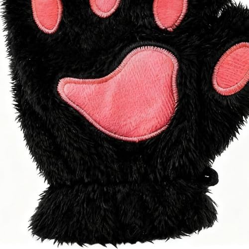 Guantes calefactores para mujer con USB en forma de pata de gato 7