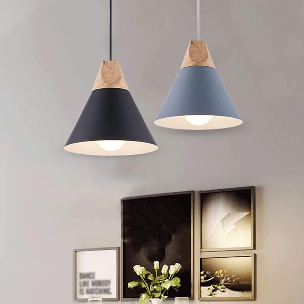 Générique Lampes suspendues LED modernes – Lustre triangulaire bohème for îlot de, salle à manger(Black)