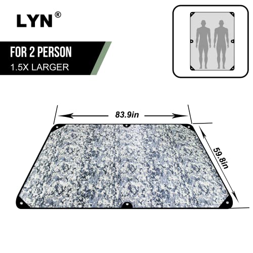 Image of LYN Heavy Duty Emergency Blanket Survival Gear Waterproof Insulated Blanket Emergency Tarp for Camping, Hiking, Bushcraft