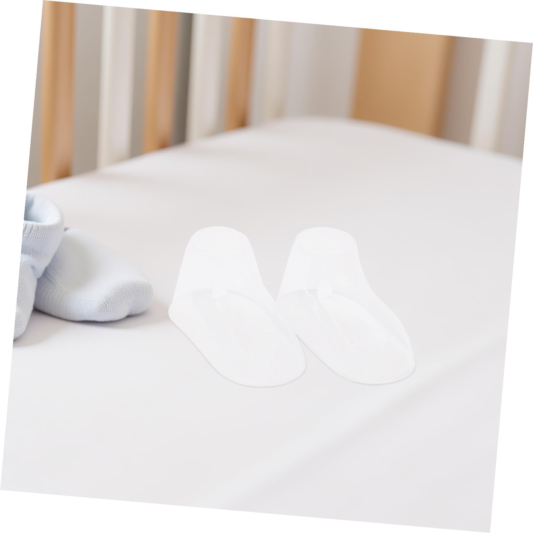 Healifty Transparente Schuhspanner für Babysocken 100 Stück Pvc Schuhhalter Babyschuh Präsentationsständer 10cm Stabil für Kleinkinderschuhe