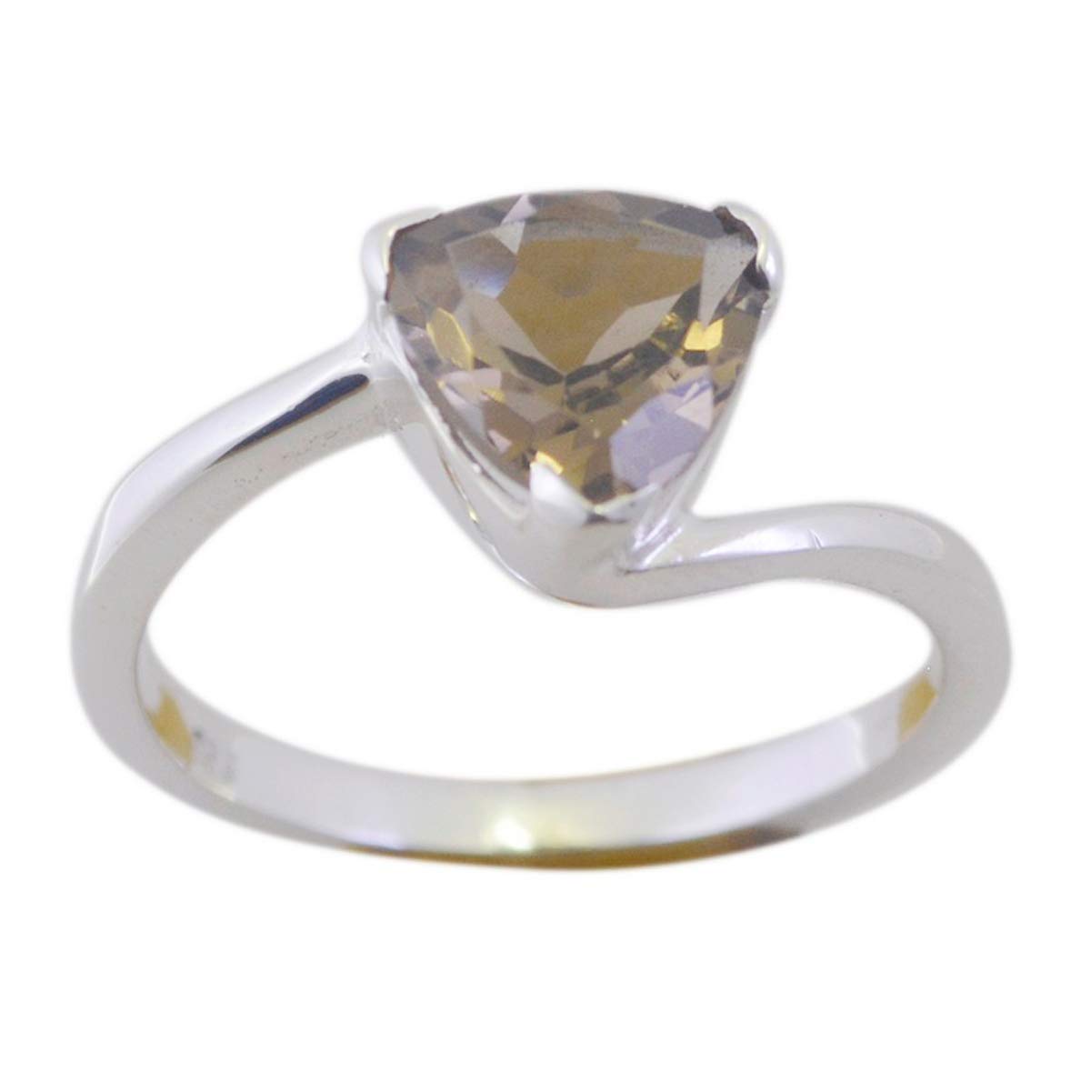 Bague en argent sterling 925 unisexe en forme de triangle géométrique