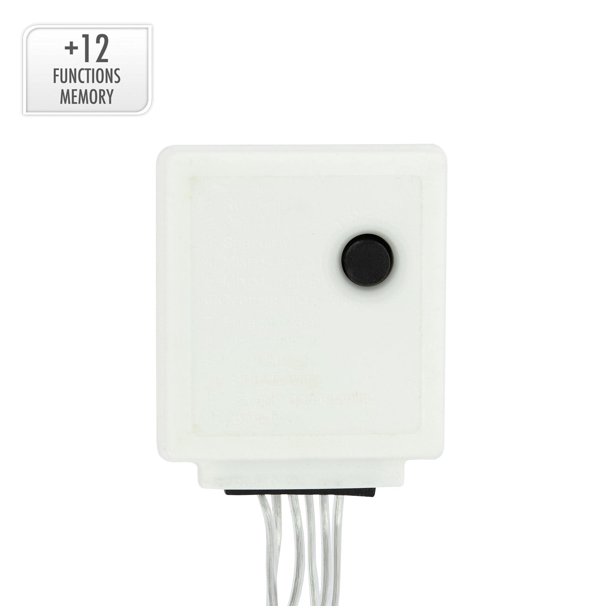 ECD Germany Kurtyna świetlna LED, 2 x 1,5 m, 240 diod LED, zimna biel, 12 funkcji, Boże Narodzenie, sople lodu, łańcuch świetlny, kurtyna świetlna, zimny deszcz, zasłona bożonarodzeniowa, IP44