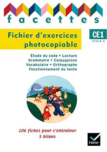 Télécharger Facettes Français CE1 éd. 2008 - Fichier d'exercices photocopiables Livre eBook France