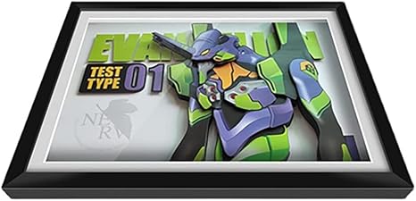 Amazon Virtualgirlfriend 新世紀エヴァンゲリオン Eva 初号機 立体絵 立体画 3d 立体 フォトフレーム付き ホログラム ポスター アート 絵飾り Diy 手作り アニメ 漫画 二次元 多層貼り付け アニメ 萌えグッズ 通販