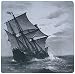 Produktbild 3drose 20,3 x 20,3 x 0,6 cm Maus Pad, Darstellung des berühmten Mayflower Schiff (MP 100788 _ 1)
