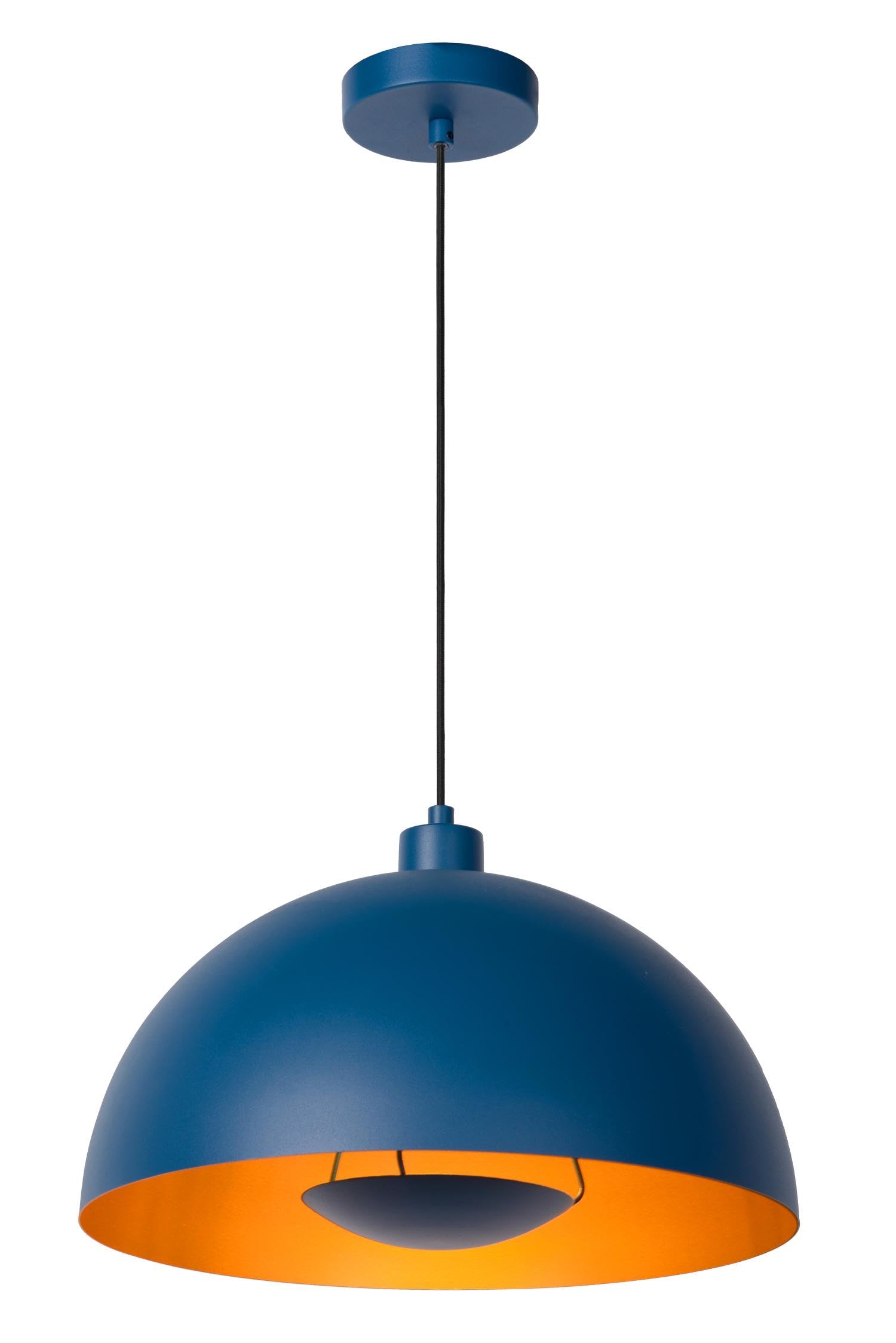 LUCIDE SIEMON - Pendant Light - Ø 40 cm - 1xE27 - Blue