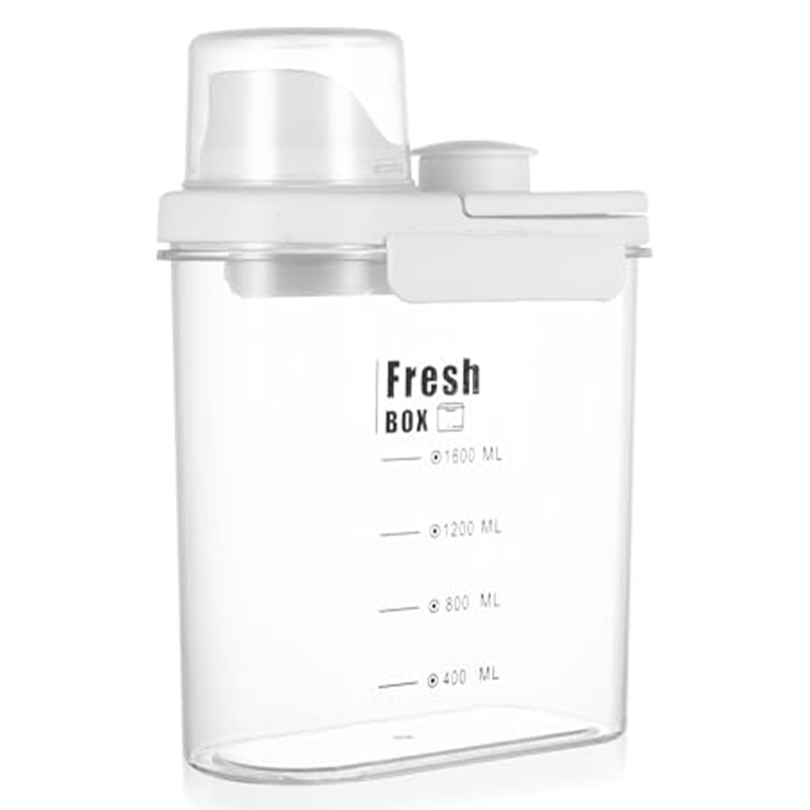 Tsophreniq Large Capacity ABS Detergent Dispenser with Funnel Spouts Storage Container for Pouring and Protections Sturdy ABS Storage Jar