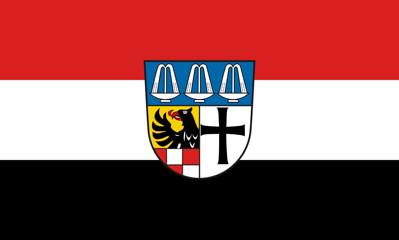 Drapeau paysage Bad Kissingen Kreis idéal pour pavoiser votre jardin
