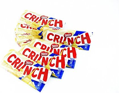 NESTLE CRUNCH WHITE Chocolate & CRISPED RICE - 8 x 100 gr Pack