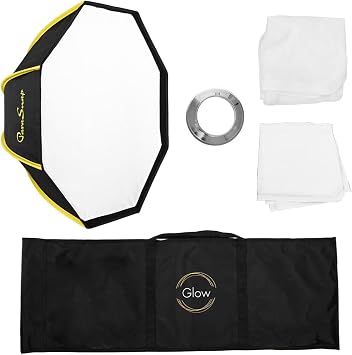 Glow ParaSnap 24 "طبق الجمال الجيل الجديد من SterlingFibre Softbox مع Bowens Mount   
