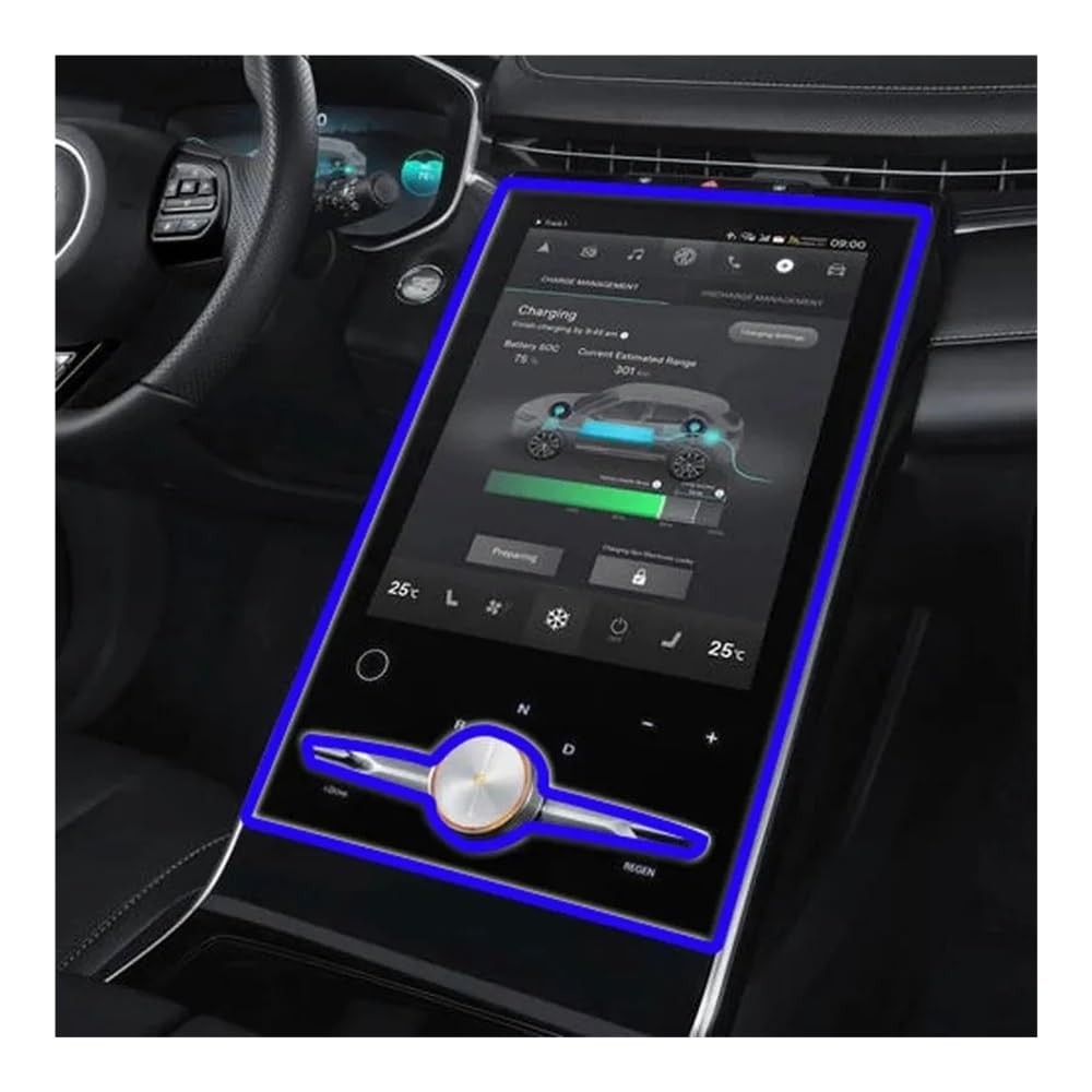 Pellicola Protettiva per Schermo in Vetro Temperato per MG Marvel R 2021 2022 Accessorio di Navigazione GPS per Auto Infotainment da 19,4 Pollici GPS Proteggi Schermo
