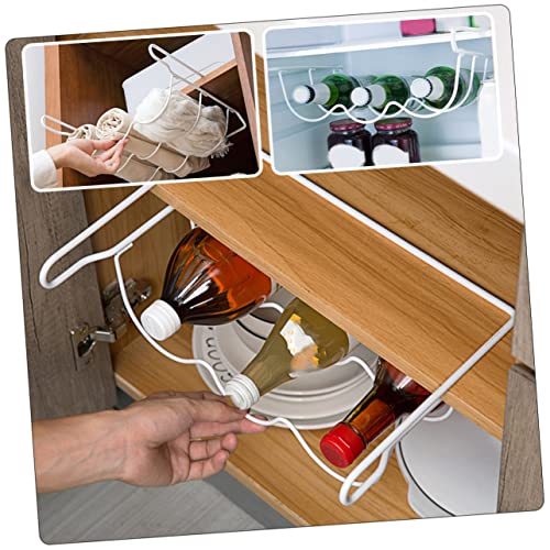 Soporte de hierro para botellas, organizador para refrigerador miniatura 6