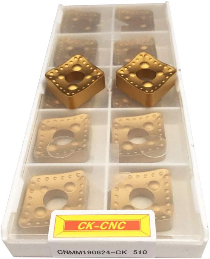10pcs CNMM190624-CK510 Diamond Turning Inserts For MCBMR404P19 /MCLNR4040P19 Processing Steel Parts CVD coating