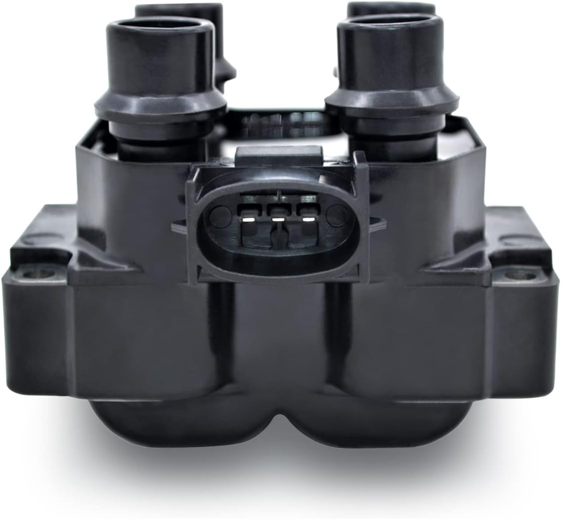 MAS Set of 2 Ignition Coil Pack FD487 & 8pcs Iridium Spark Plugs SP432 & Wires Set Compatible with Ford Mercury Lincoln Town Car F150 Expedition Crown Victoria 4.6L V8 Replacement for DG530 DG523