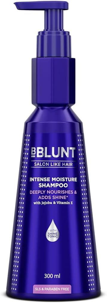 Intense Moisture Shampoo with Jojoba and Vitamin E for Dry & Frizzy Hair | Moisturizes & Hydrates | Adds Shine | For Men & Women | 300 ml