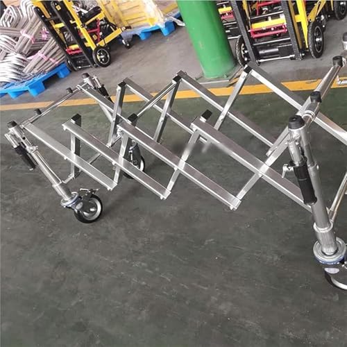 Wózek na trumienę, ciężarówka kościelna ze stopu aluminium, składany sprzęt kostnicy do transportu, trwały stojak do użytku ceremonialnego