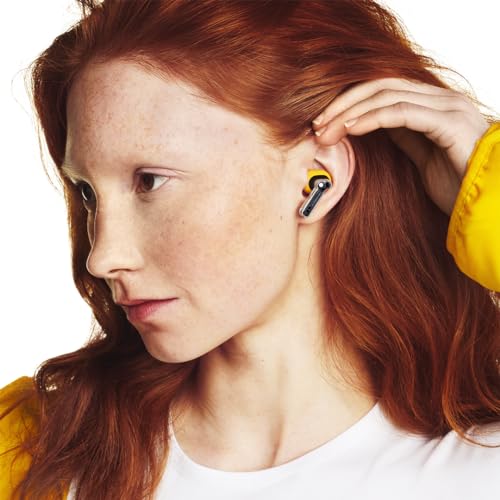 Image of Nothing Ear (a) Wireless Earbuds, 45dB Hybrid Noise Cancelling Earbuds, Hi-Res Audio, Advanced Equaliser, Dual Connect, 6 Mics, 42.5H Playtime Ear Buds Wireless Bluetooth, Yellow