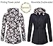 RISISSIDA Women Casual Reversible Lightweight Jacket with Hood Spring Fall,Transition Zipper Up Waterproof Raincoat Black L