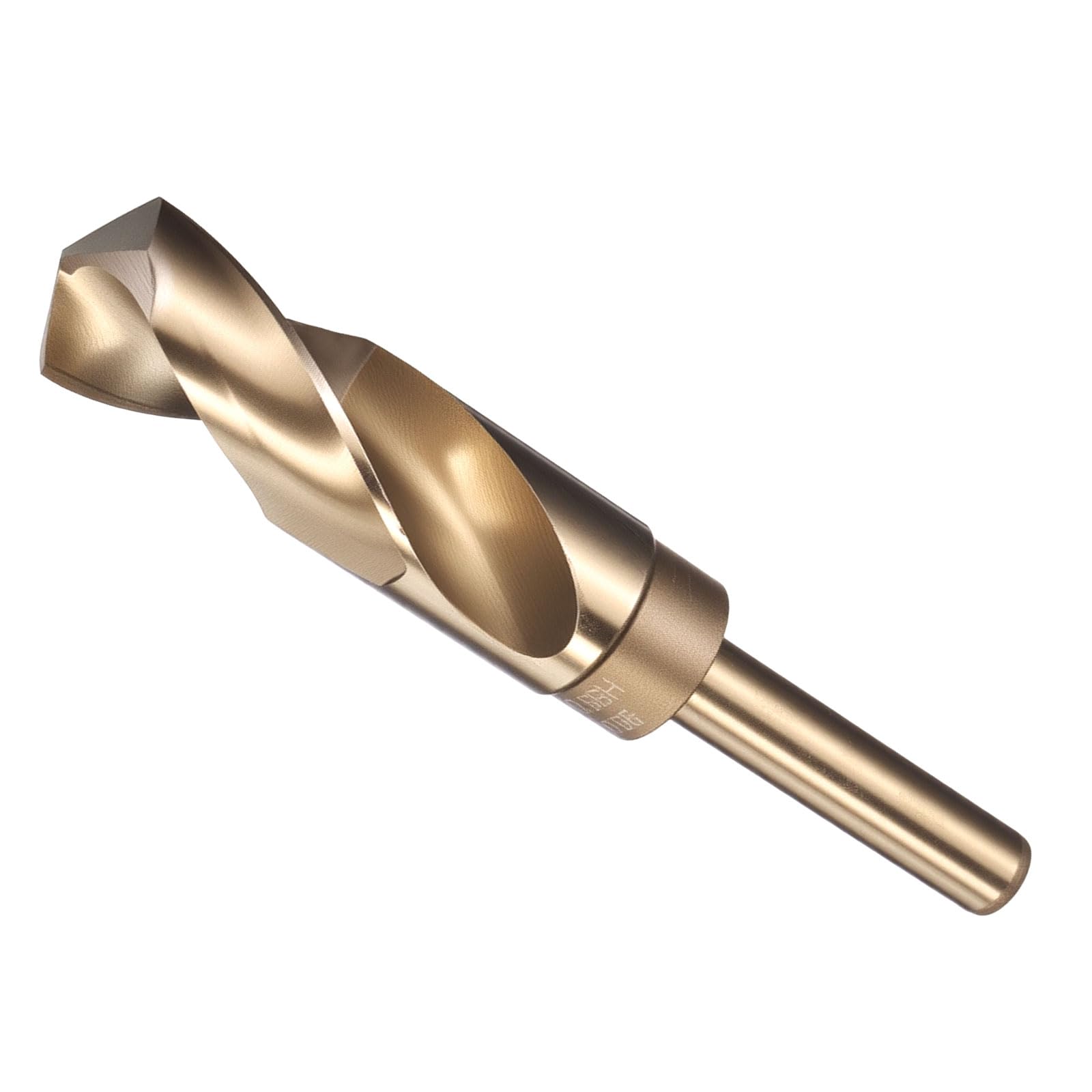METALLIXITY Drill Bit (26mm), 1/2" Reduced Shank Round M2 High Speed Steel Bits 135-Degree Point Angle for Drilling Metal and Steel DIY Projects Gold โ image 1