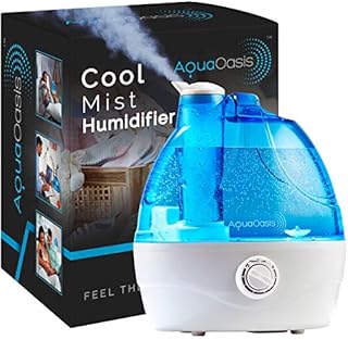 AquaOasis™ Cool Mist Humidifier (2.2L Water Tank) Quiet Ultrasonic Humidifiers for Bedroom & Large room - Adjustable -360 Rotation Nozzle, Auto-Shut Off, Humidifiers for Babies Nursery & Whole House