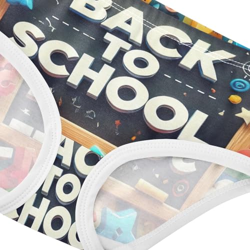 Cotton Toddler Girls Underwear Back to School Colorful Panties for Girl Animal Briefs Underpants 2t4