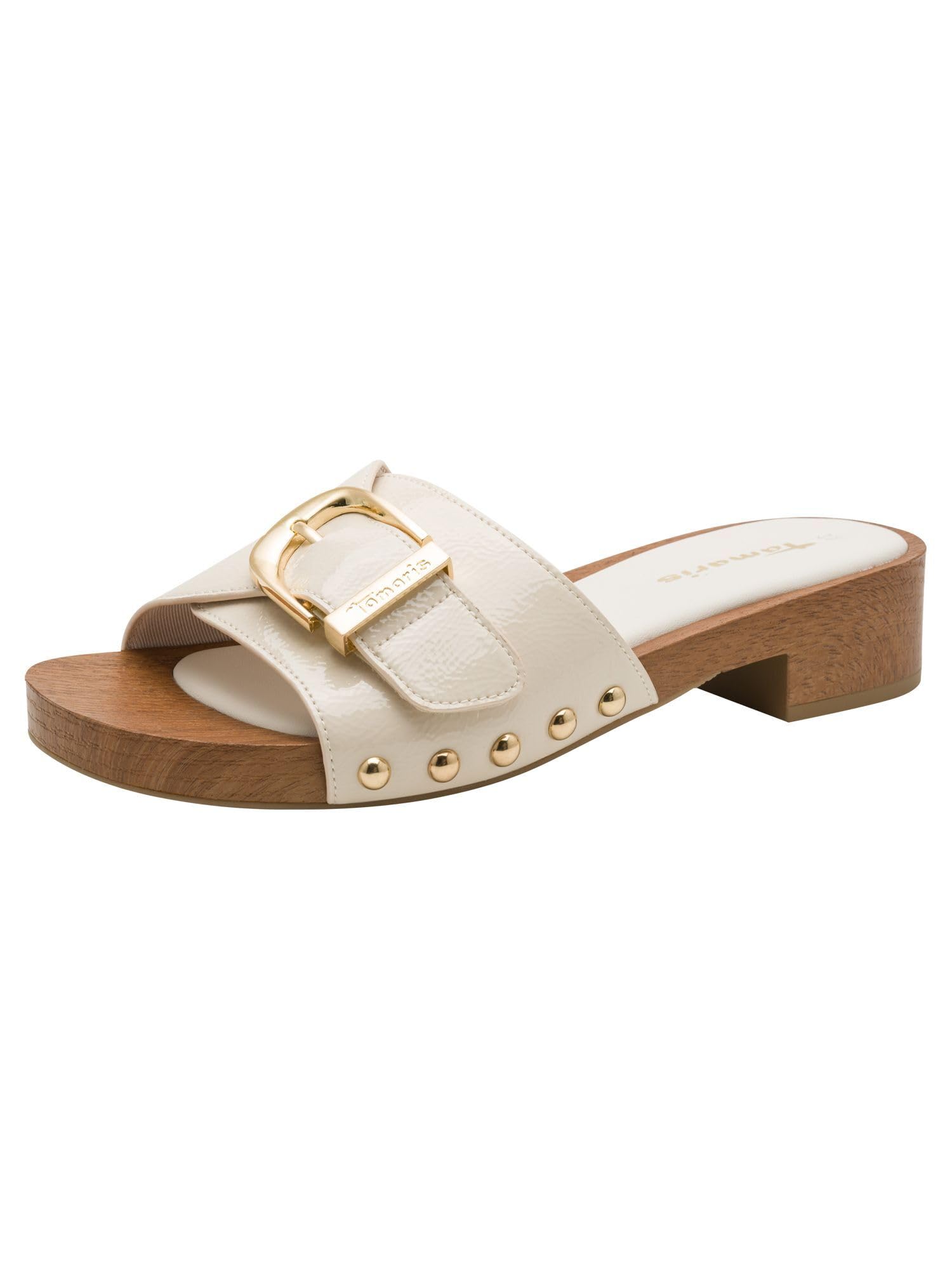 Tamaris Women's mule with wedge heel beige 7.5 UK