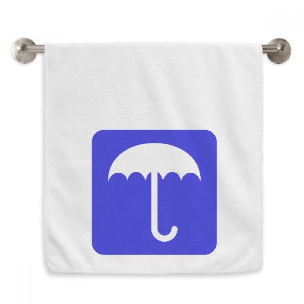Serviette moelleuse bleu rain place contre la peau irritée, débarbouillette douce 13x29