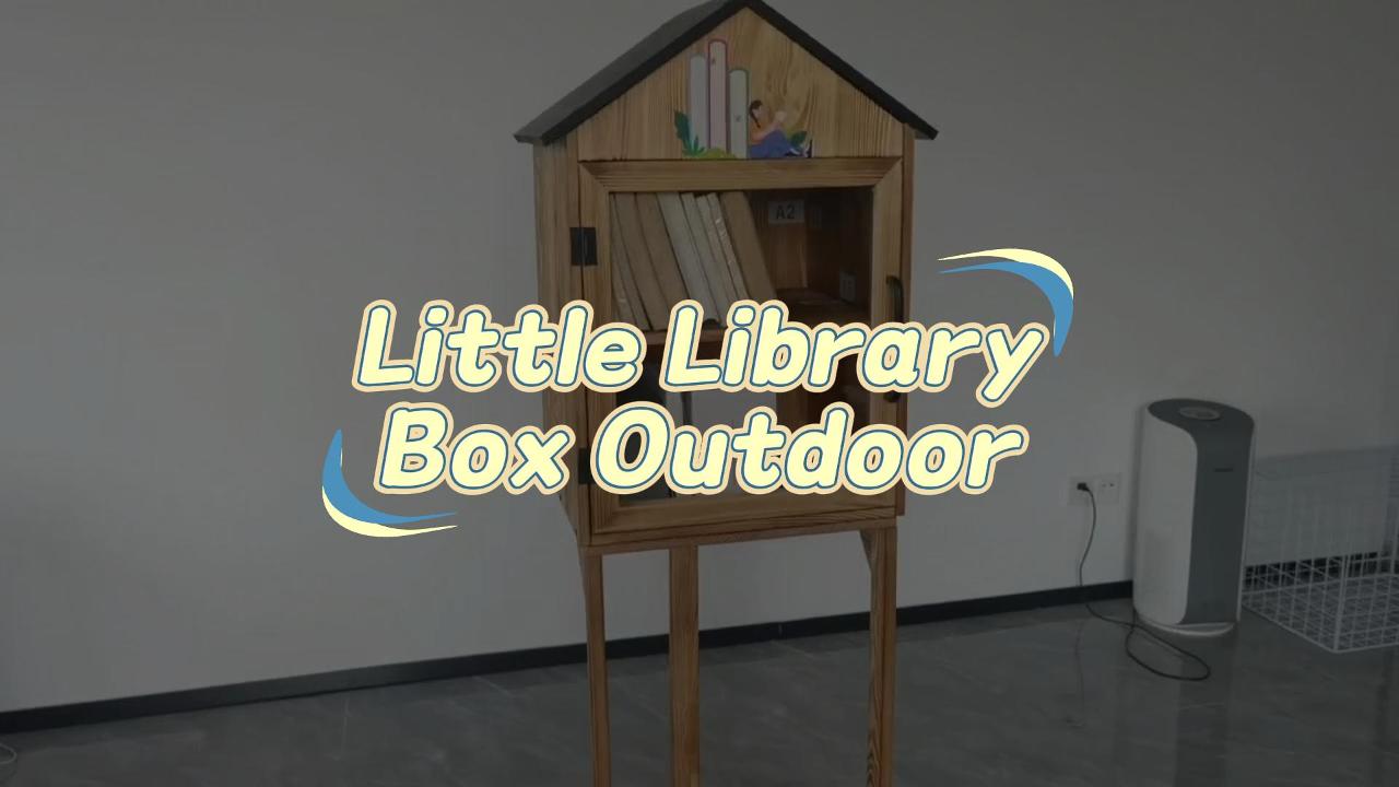 Outdoor Bibliotheek Box Dubbeldeks Literatuur Wisseldoos Kleine Houten Outdoor Bibliotheek Box Dubbeldeks Literatuur Wisseldoos Kleine Houten