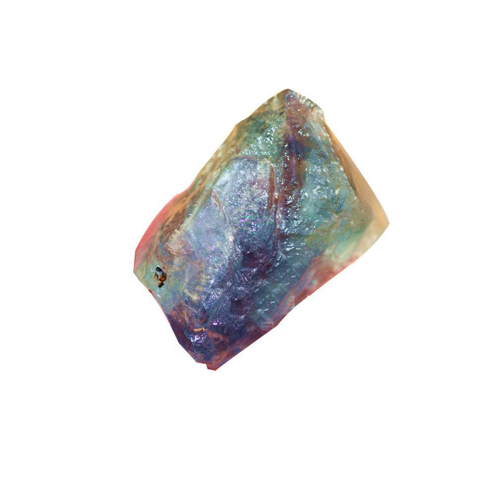 Fengtan 1pcs Fluorite Quartz Crystal Stones Rough Polished Gravel Specimen Healing Crystals Natural Gemstones Amethyst Cluster, Crystal Points, Reiki Chakra Collection Stones